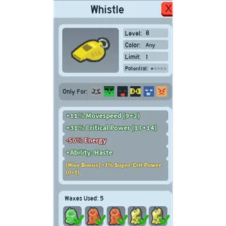 CHEAP 1% SUPER CRIT POWER WHISTLE | CHEAP GOOD BEEQUIP BEE SWARM SIMULATOR (CHECK MY PROFILE FOR MORE!)