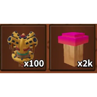 x2000 MAPLE MUSHROOM SEED + x100 SUPER SYRUP SPRINKLERS BUNDLE | MUSHROOM FARMER BUNDLE GROW A GARDEN 2 