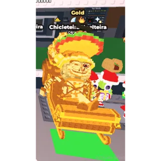 RARE 341M/S 6 TRAITS  GOLD CHICLETEIRA NOELTEIRA | STEAL BRAINROT A BRAINROT (SEE MY PROFILE FOR MORE BRAINROTS!)