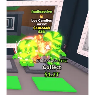 SUPER RARE 310M/S  1 TRAIT  RADIOACTIVE LOS CANDIES | CHEAP MUTATION TRAIT STEAL A BRAINROT (SEE MY PROFILE FOR MORE!)