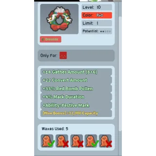 CHEAPEST UNCLEAN FESTIVE WREATH (BAD WAX) | CHEAP BEESQUIP BEE SWARM SIMULATOR