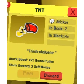 CHEAPEST TNT STICKER | CHEAP BEESMAS STICKER BEE SWARM SIMULATOR