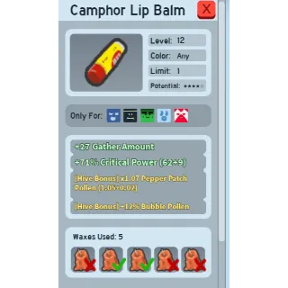 SUPER RARE x1.07 PEPPER PATCH POLLEN LIP BALM | RARE GOOD BEEQUIP BEE SWARM SIMULATOR (CHECK MY PROFILE FOR MORE!)