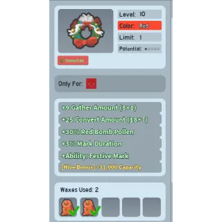 CHEAPEST UNCLEAN WAXED FESTIVE WREATH (2 SUCCESS HARD WAX)  | CHEAP BEESQUIP BEE SWARM SIMULATOR