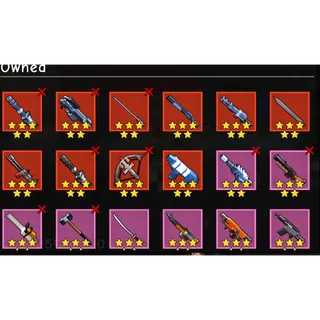 100 waves later all weapons upgrade