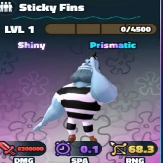 Shiny Sticky Fins Prismatic