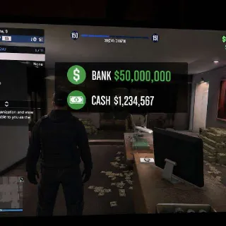 Grand Theft Auto V PS4 account with high in-game value.
