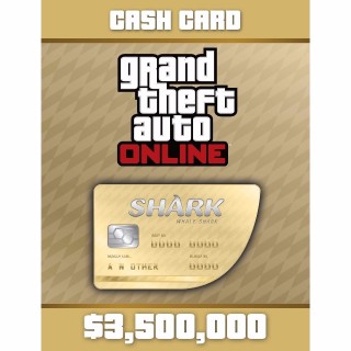 Grand Theft Auto Online GTA V $3,500,000 Shark Cash Card - PS4 Playstation 4 Digital Code Pl... -