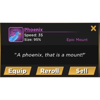 Phoenix mount | Sword Burst 3