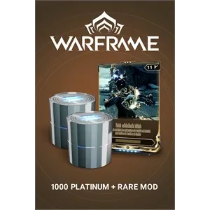 Warframe 1000 Platinum + Rare Mod 