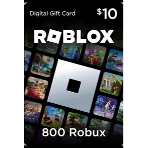 ROBLOX 800 ROBUX (GLOBAL GIFT CARD)  10 USD