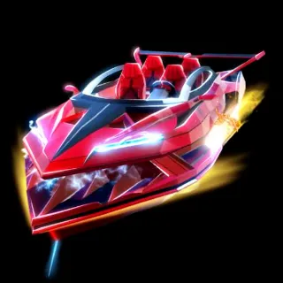 Red racer boat - fisch