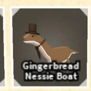 Gingerbread nessie boat - fisch