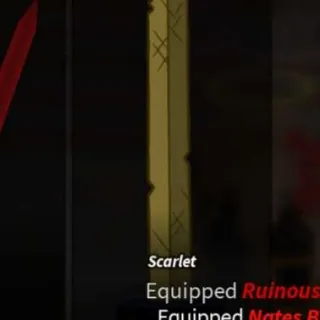 Scarlet rod skin - fisch
