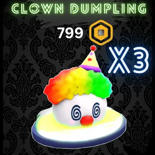 Clown Dumpling x3