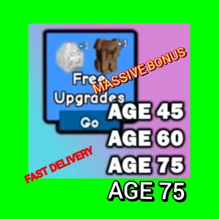 PET EQUIP SLOT - 4 RANDOM PETS WITH AGE 45 + 60 +75 + 75 + MASSIVE BONUS - FAST DELIVERY - GROW A GARDEN