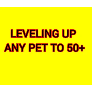 LEVELING UP ANY PET TO 50 - PET BOOSTING - GROW A GARDEN 