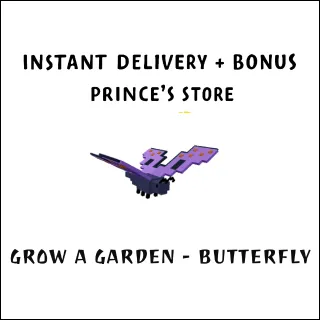 BUTTERFLY + MASSIVE BONUS - GROW A GARDEN - INSTANT DELIVERY 