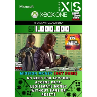 1.000.000 GTA MONEY XBOX S/X ✅ ONE ✅