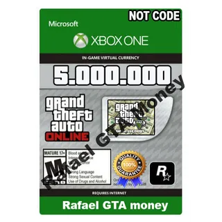 Gta 5 Shark Card Money Xbox one Grand Theft Auto V Online $ 5,000,000 NOT CODE Read description cash