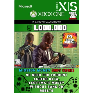 1.000.000 GTA MONEY XBOX S/X ✅ ONE ✅