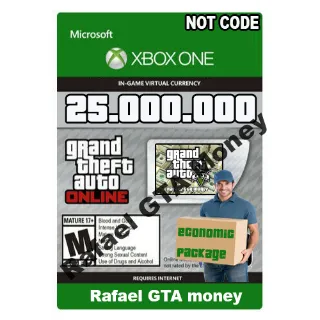 Gta 5 Shark Card Money Xbox one Grand Theft Auto V Online $ 25,000,000 NOT CODE Read description cash