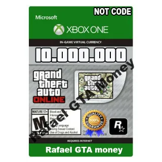 Gta 5 Shark Card Money Xbox one Grand Theft Auto V Online $ 10,000,000 NOT CODE Read description cash