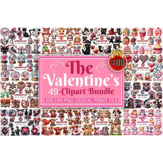 Mega Valentine's Day Clipart Bundle