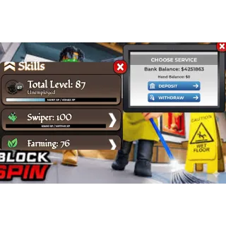 BLOCKSPIN ACCOUNT 4 MILLION