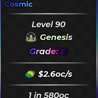 Cosmic Nanamo 💵2.6oc/s✅Max Trait/Grade 1 in 580oc🎲Anime Dice⚡️Fastest Delivery