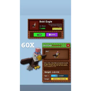 60X BALD EAGLE🦅 GROW A GARDEN FASTEST DELIVERY