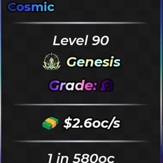 Cosmic Nanamo 💵2.6oc/s✅Max Trait/Grade 1 in 580oc🎲Anime Dice⚡️Fastest Delivery
