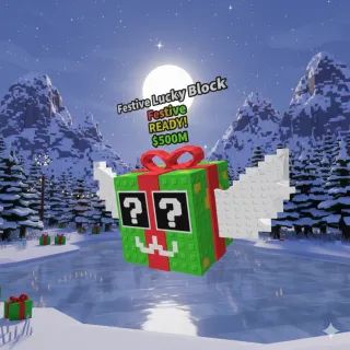 10X FESTIVE LUCKY BLOCK IN STEAL A BRAINROT