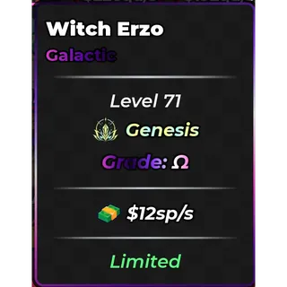 🌌Galactic Witch Erzo(MAX GRADE/TRAIT)   $12sp/s LIMITED EDITION