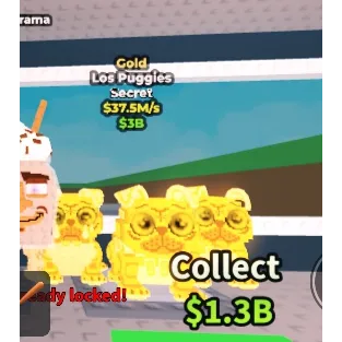 GOLD LOS PUGGIES 37.5M/S STEAL A BRAINROT