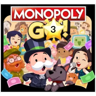 MONOPOLY GO Any 3 Stars Stickers （ Instant Delivery） -you can choose the sticker you want