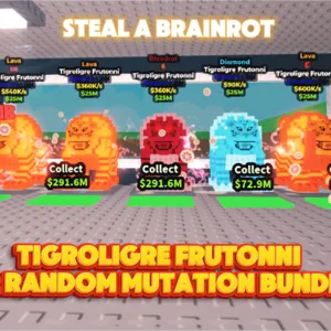 X5 Brainrot god Tigroligre Frutonni set (STEAL A BRAINROT)