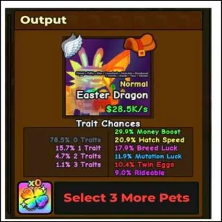 NORMAL GOLD EASTER DRAGON