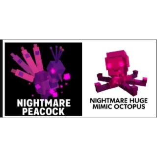 TITANIC NIGHTMARE PEACOCK 15 SEC 80KG+ NO TOY AND HUGE NIGHTMARE MIMIC OCTOPUS 60KG+