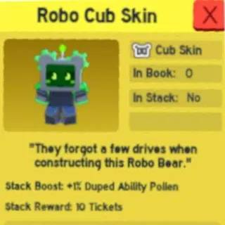 BEE SWARM SIMULATOR (ROBO CUB SKIN)