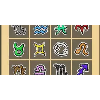 12X STAR SIGN SET