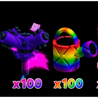 100x super watering can & 100x super sprinkler
