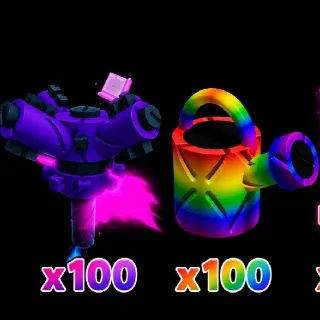 100x super watering can & 100x super sprinkler
