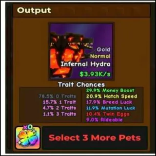 NORMAL GOLD INFERNAL HYDRA