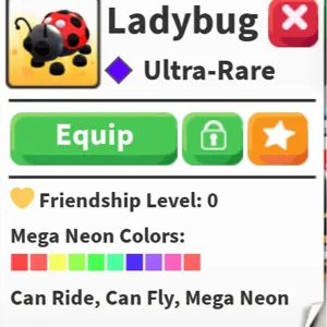 mega neon ladybug