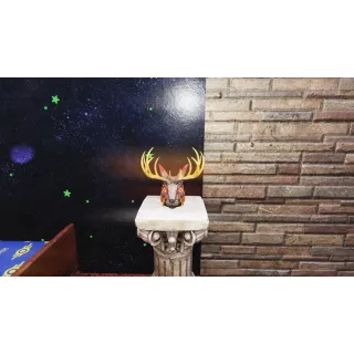 Fasnacht Glowing Jackalope Mask