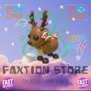 4x GingerBread Reindeer