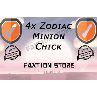 Pet | 4x Zodiac Minion Chick
