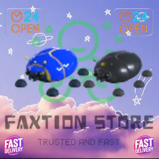 Giant Black&Blue Scarab