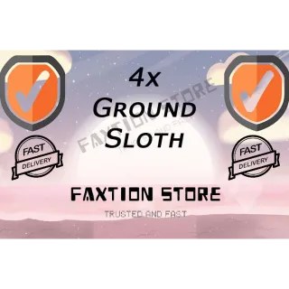 4x Ground Sloth